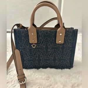 True Religion Denim Mini Tote Bag – Adjustable Crossbody strap & Top Handle